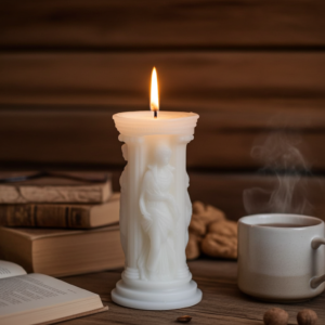 Dekoratif Beyaz Mum (Büyük)
